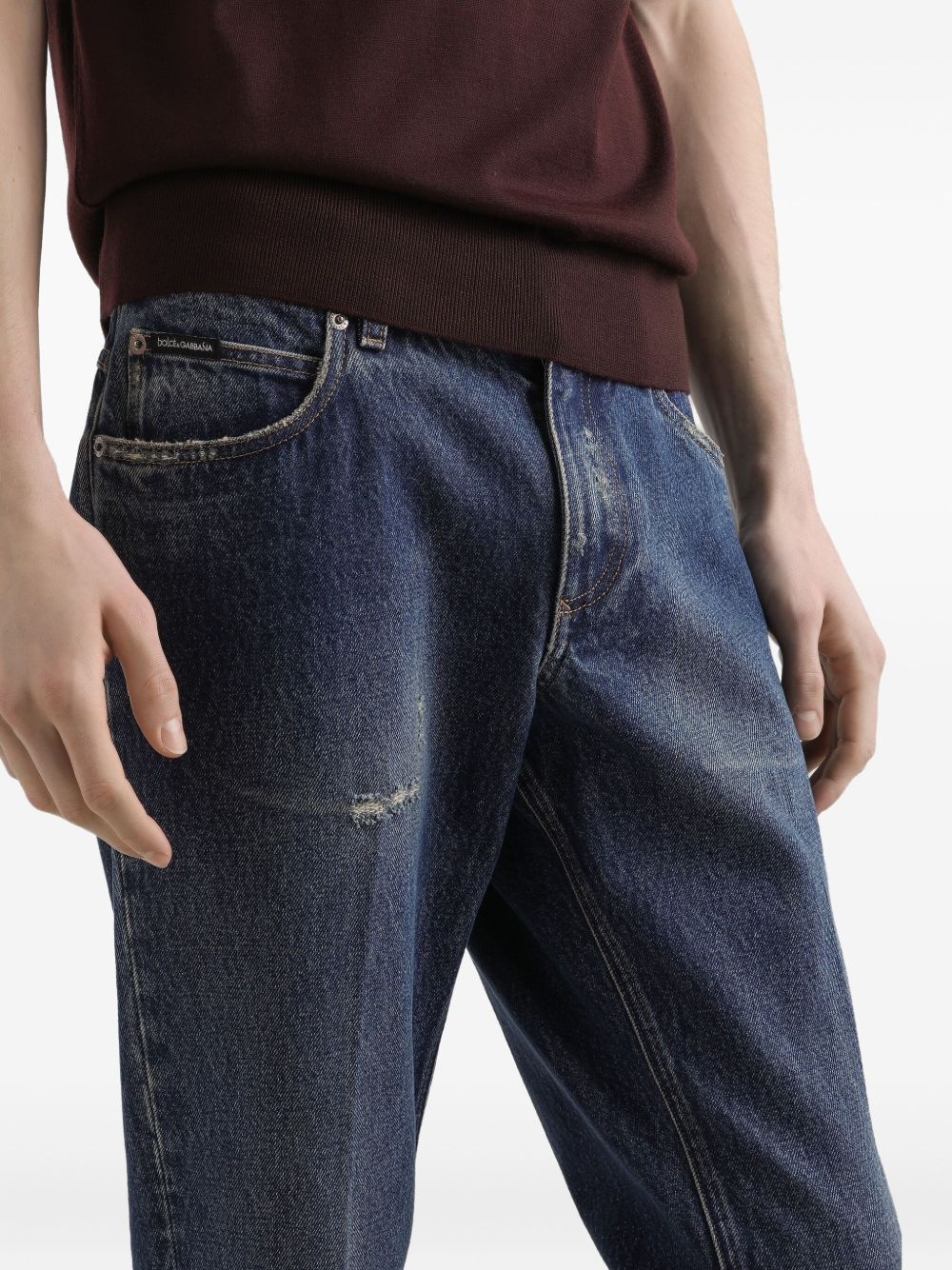 distressed jeans - 5