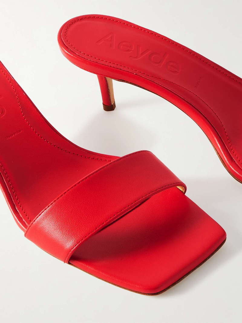Ilvy leather mules Red 4
