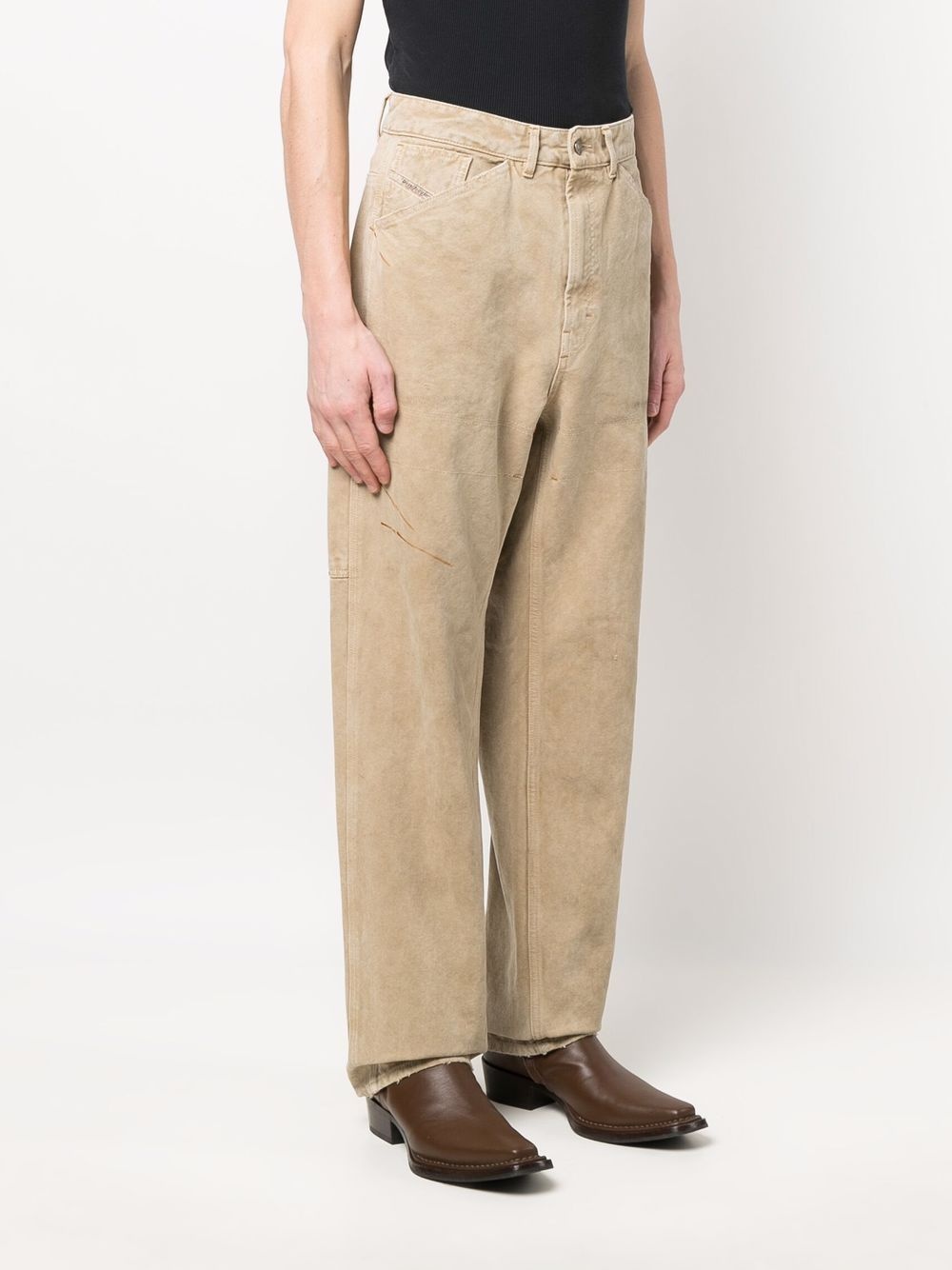 straight-leg chino trousers - 3