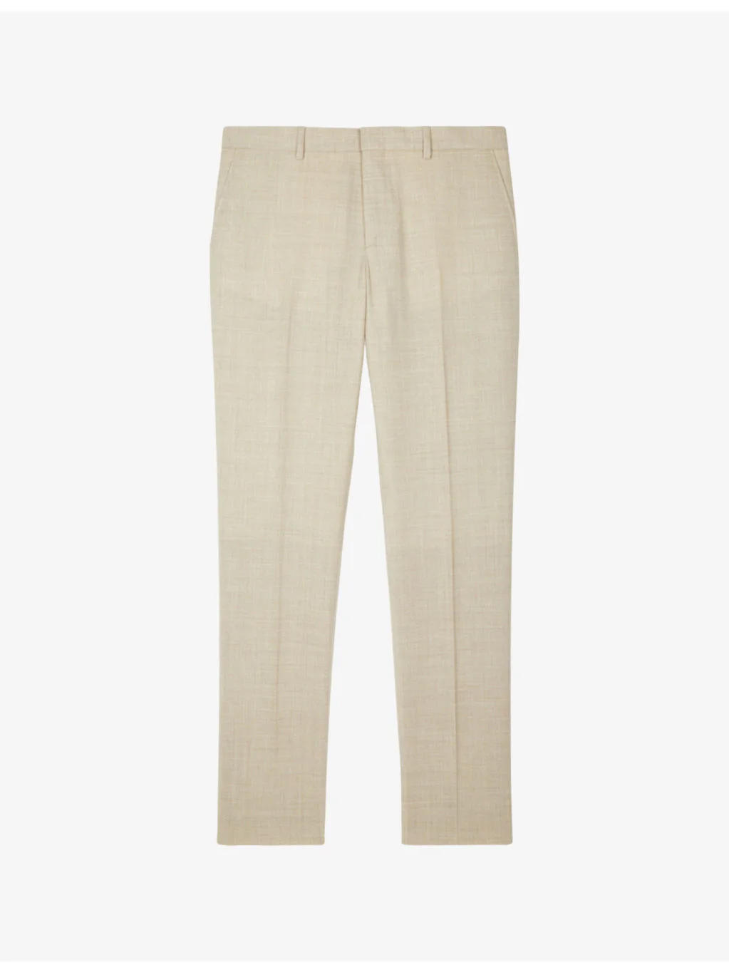 Tapered-leg slim-fit wool trousers - 1