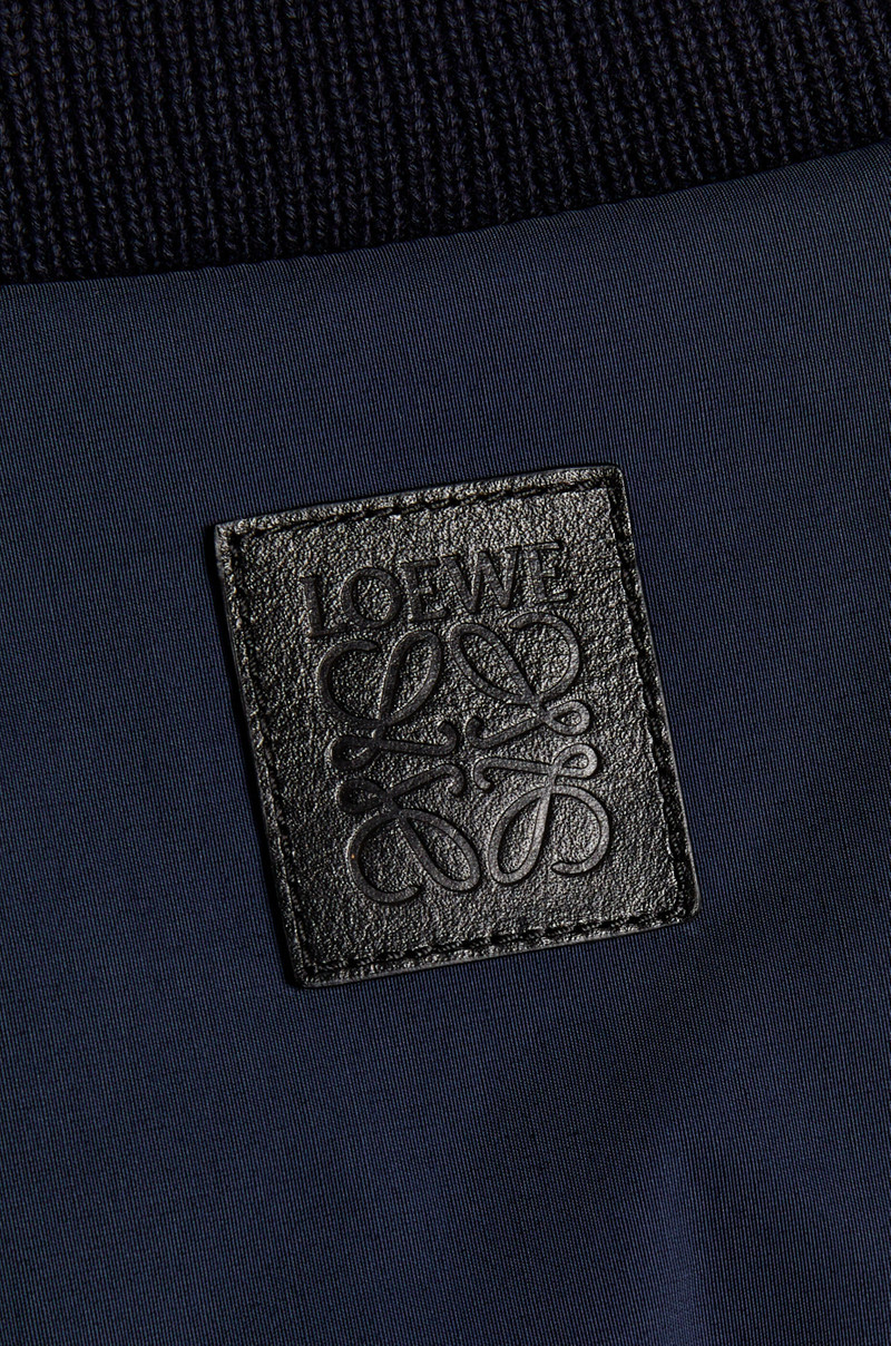 Padded bomber jacket in technical cotton 3