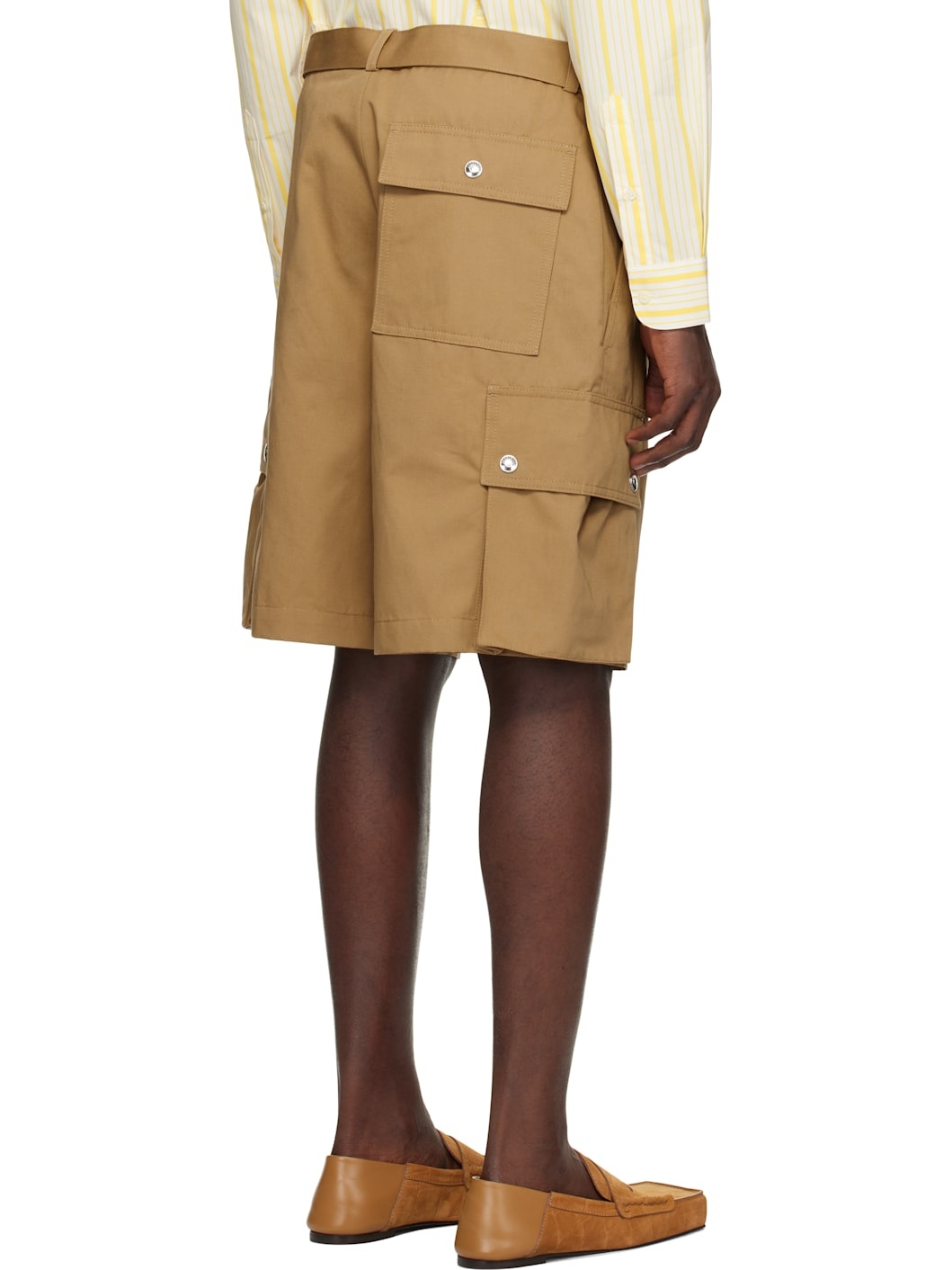 Tan La Croisière 'The cargo bermuda' Shorts - 3