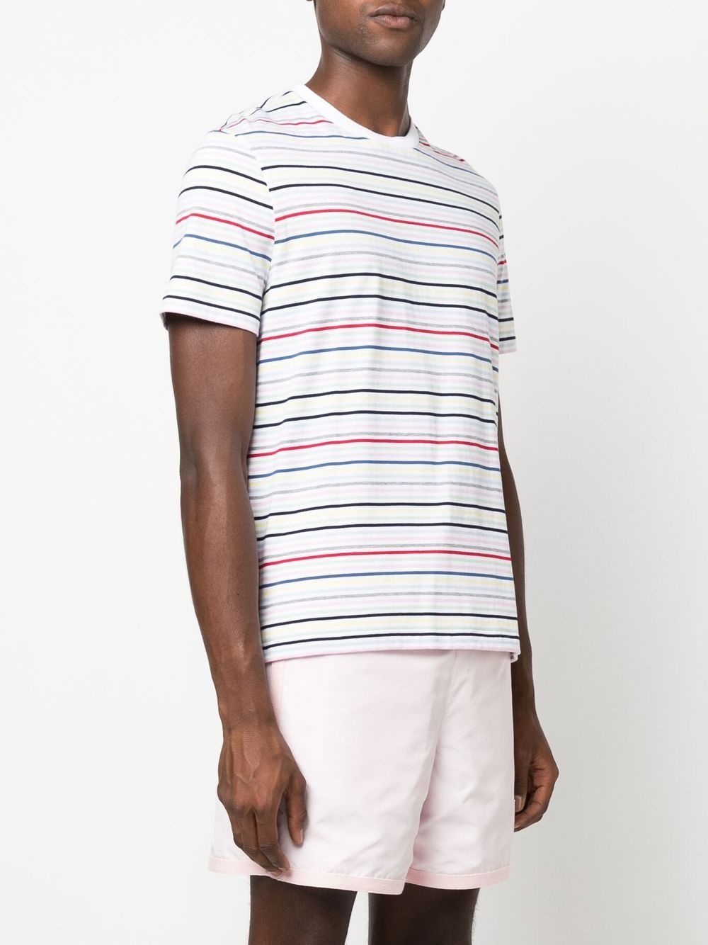 striped short-sleeve T-shirt - 3