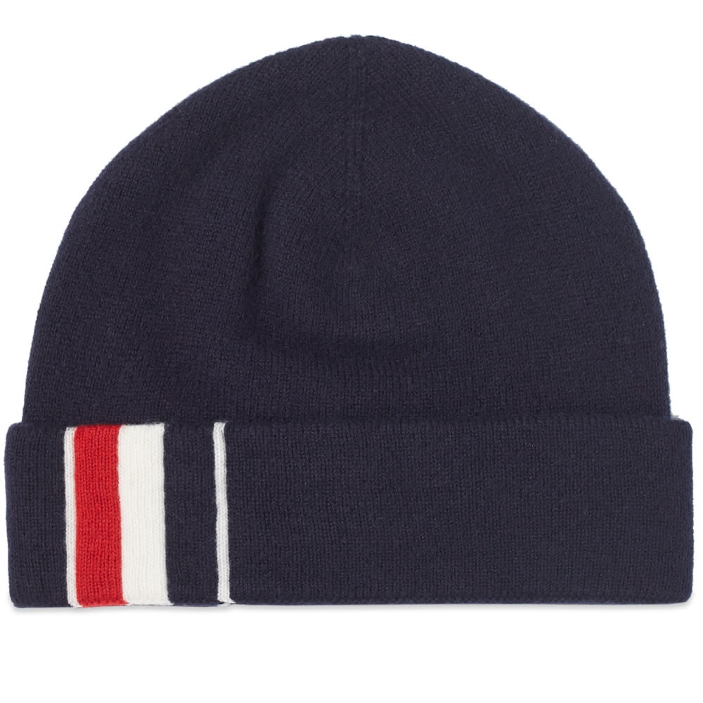 Thom Browne Merino Stripe Beanie - 1