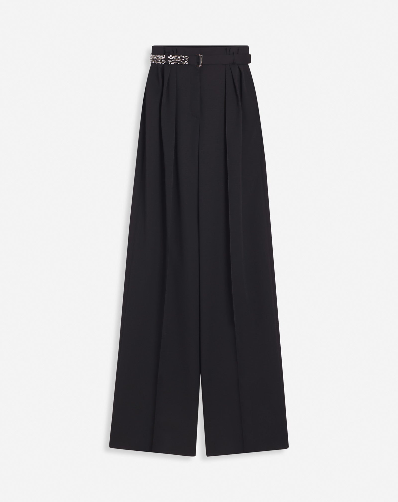 EMBROIDERED WIDE-LEG PANTS - 1