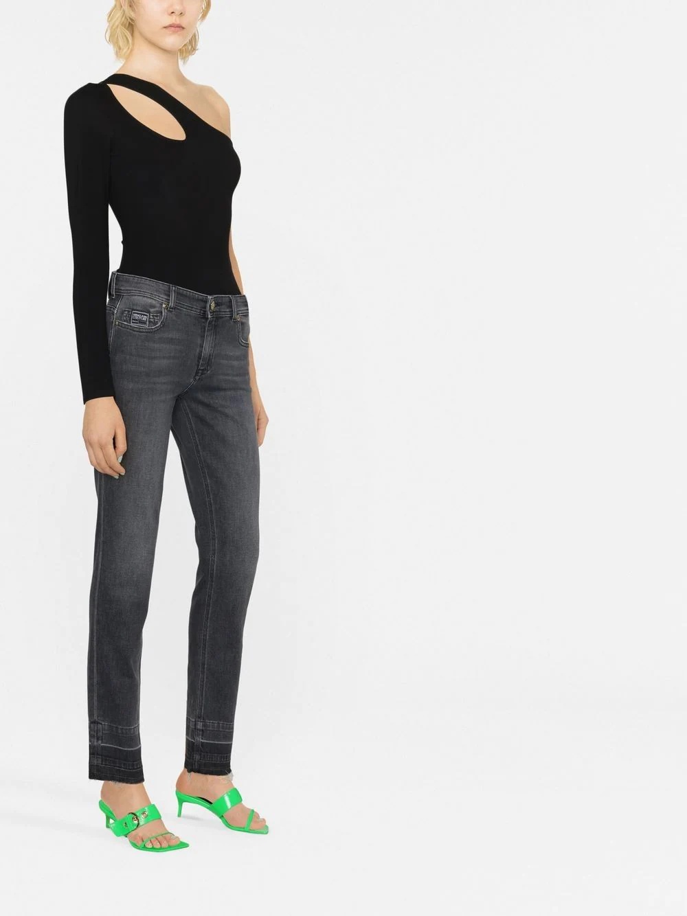 logo-patch skinny jeans - 4