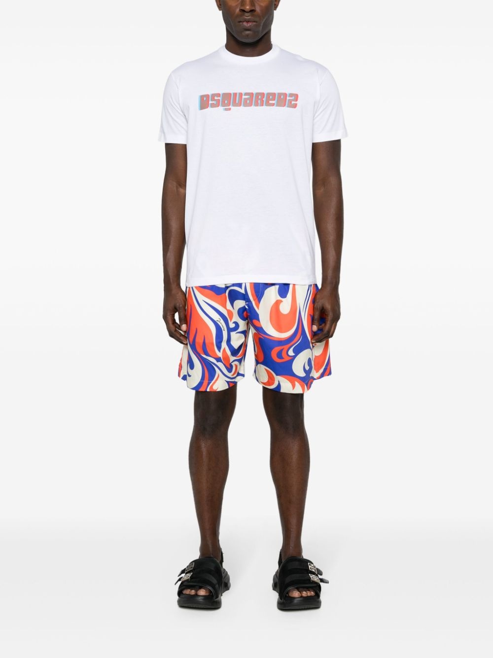 Palms Beach Waves cotton shorts - 2