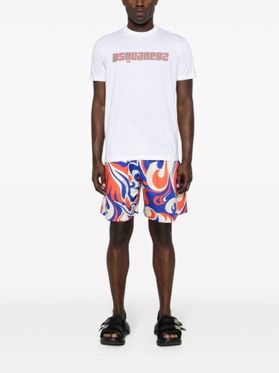 DSQUARED2 Palms Beach Waves cotton shorts outlook