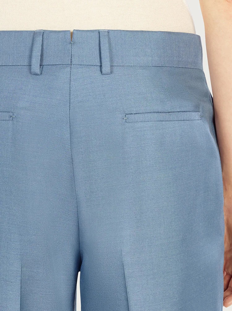 TAILORED SILK TROUSERS - 5