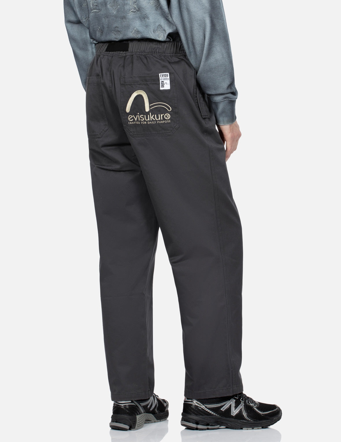 Seagull and Logo Embroidered Pocket Regular fit Pants - 7