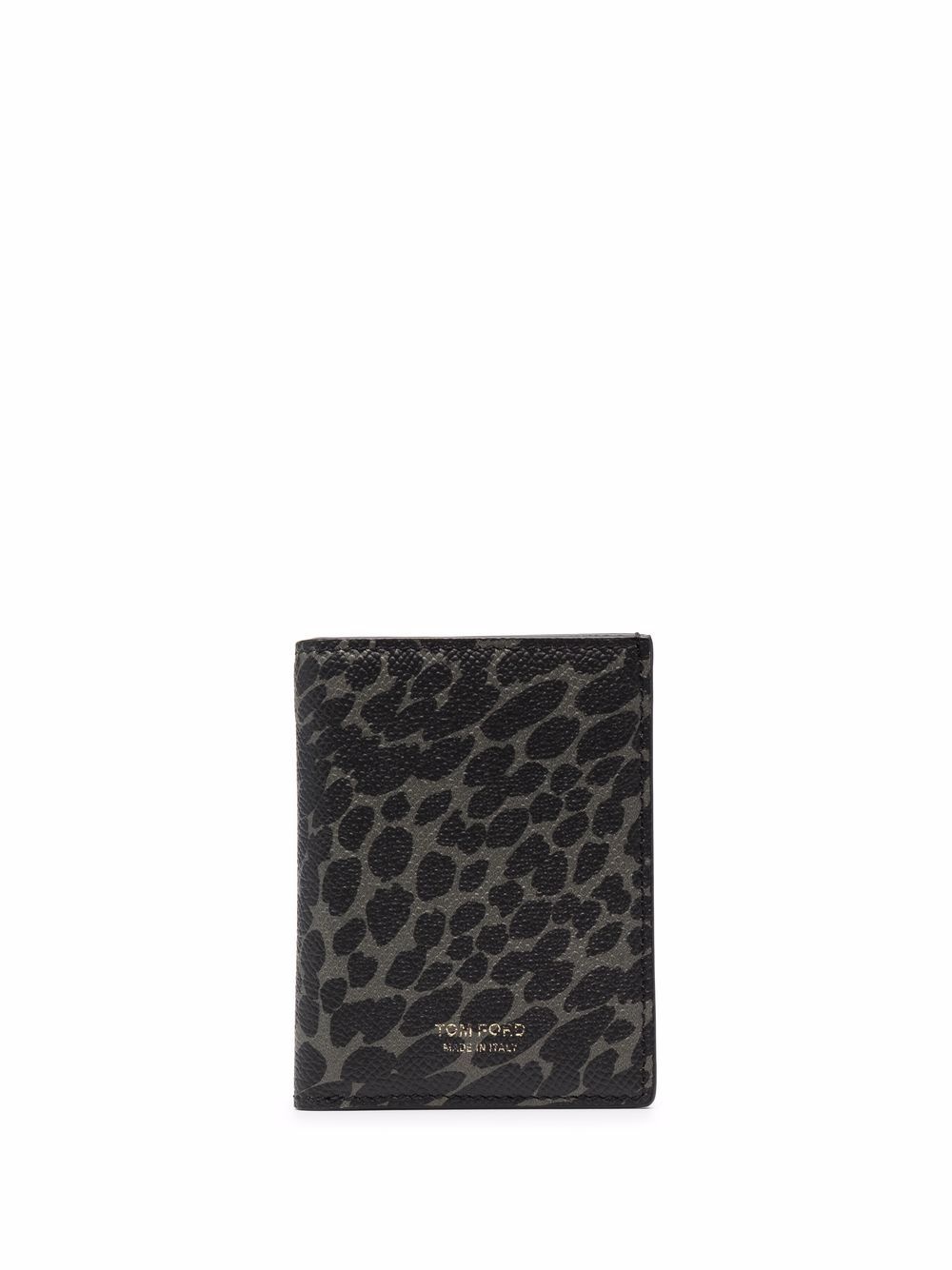 leopard-print bifold cardholder - 1