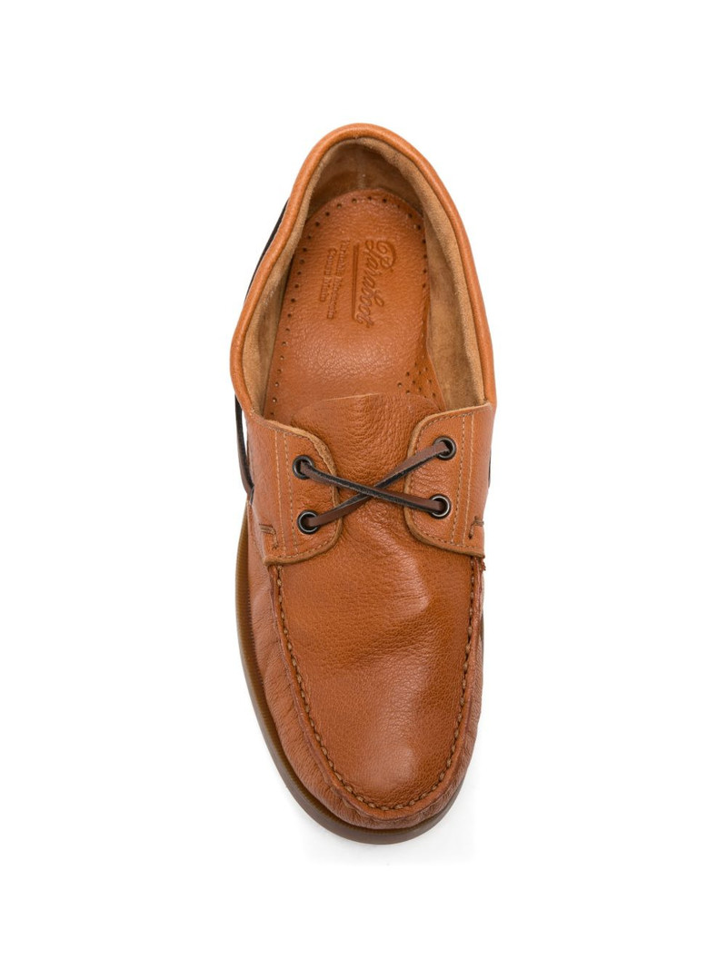 lace-up leather boat shoes 4