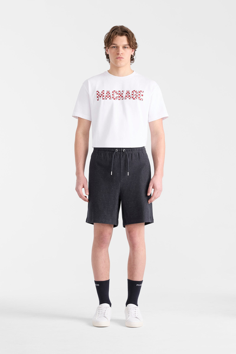 MACKAGE ZANDER-K Striped Drawcord Shorts outlook