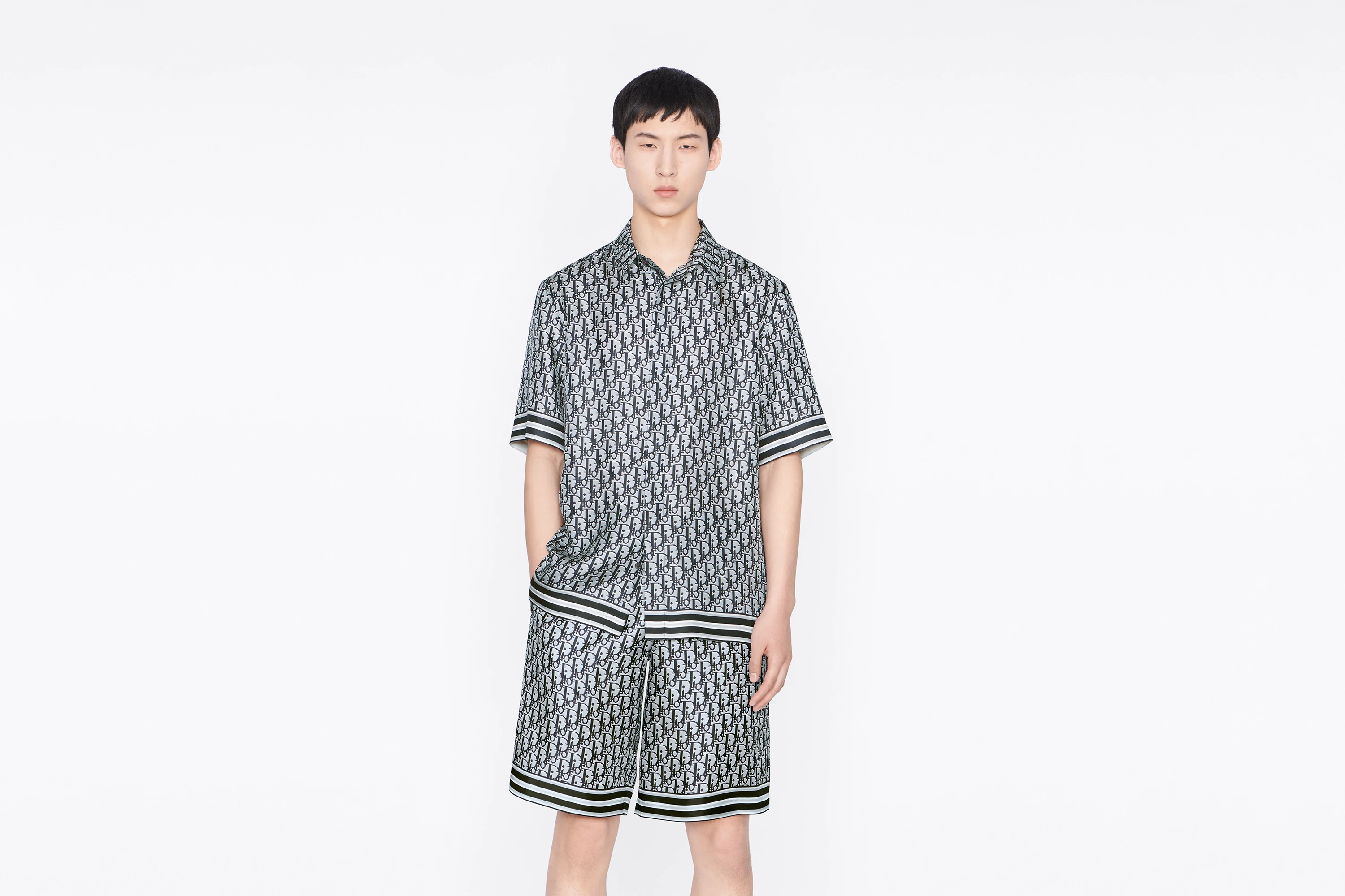 Dior Oblique Pixel Short-Sleeved Shirt - 4