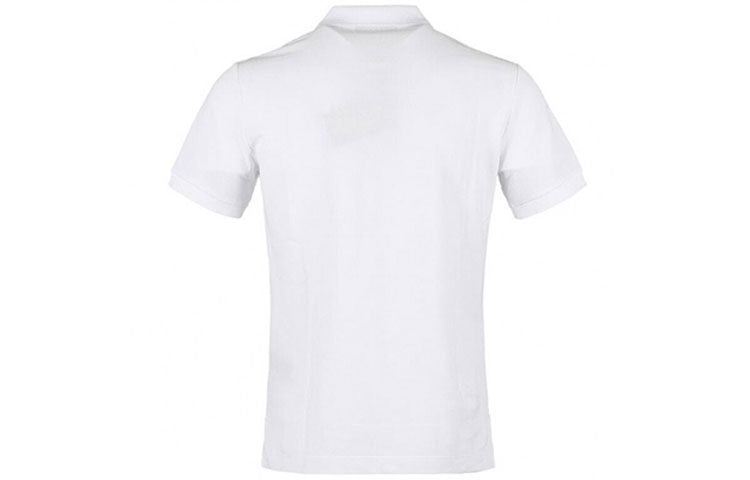 Men's Burberry lapel Cardigan Short Sleeve Polo Shirt White 80045791 - 2