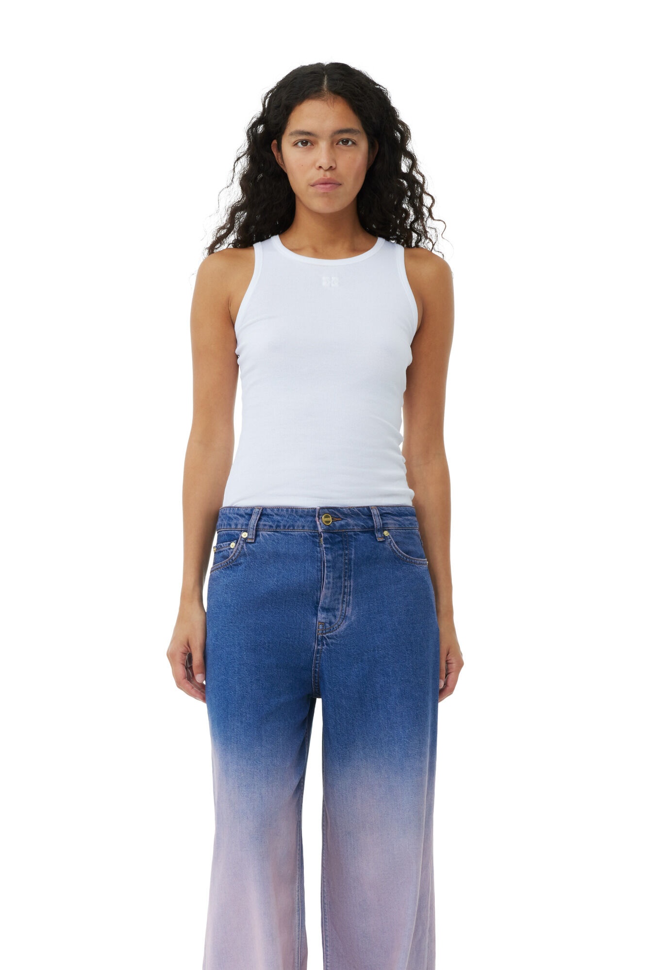 PURPLE BLEACH FUTURE DENIM WIDE JEANS - 4