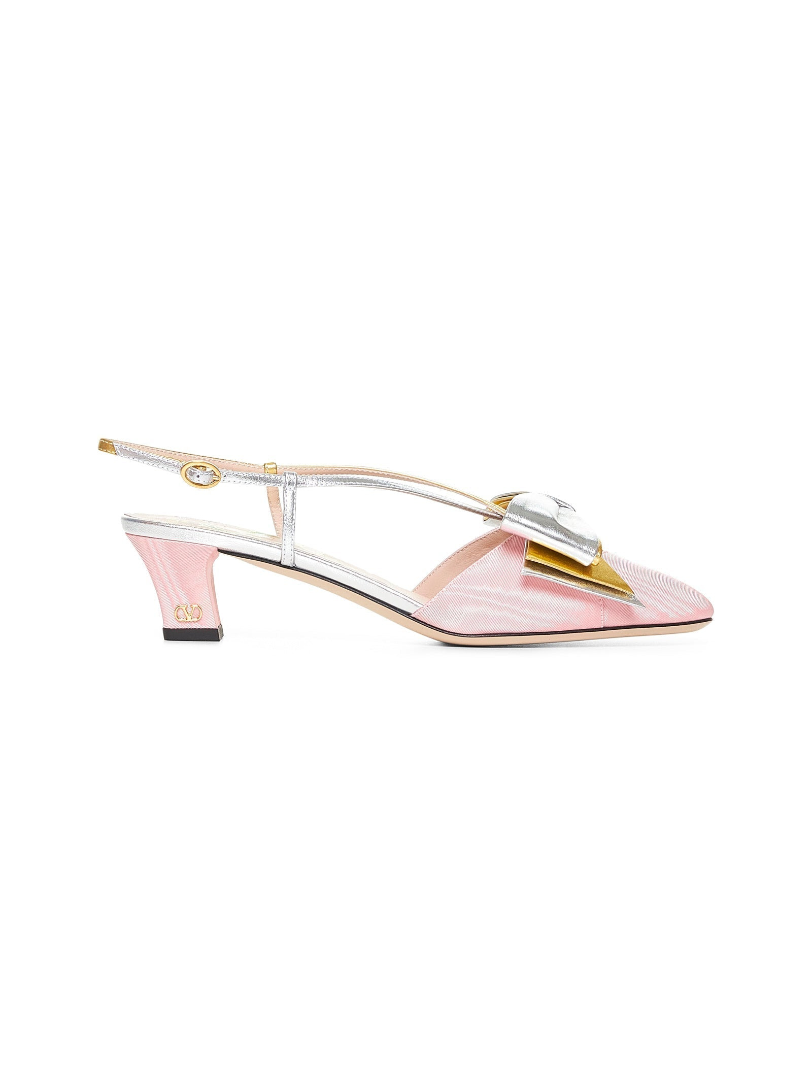 Valentino Garavani Women Pink Bowow Slingback Pumps - 1