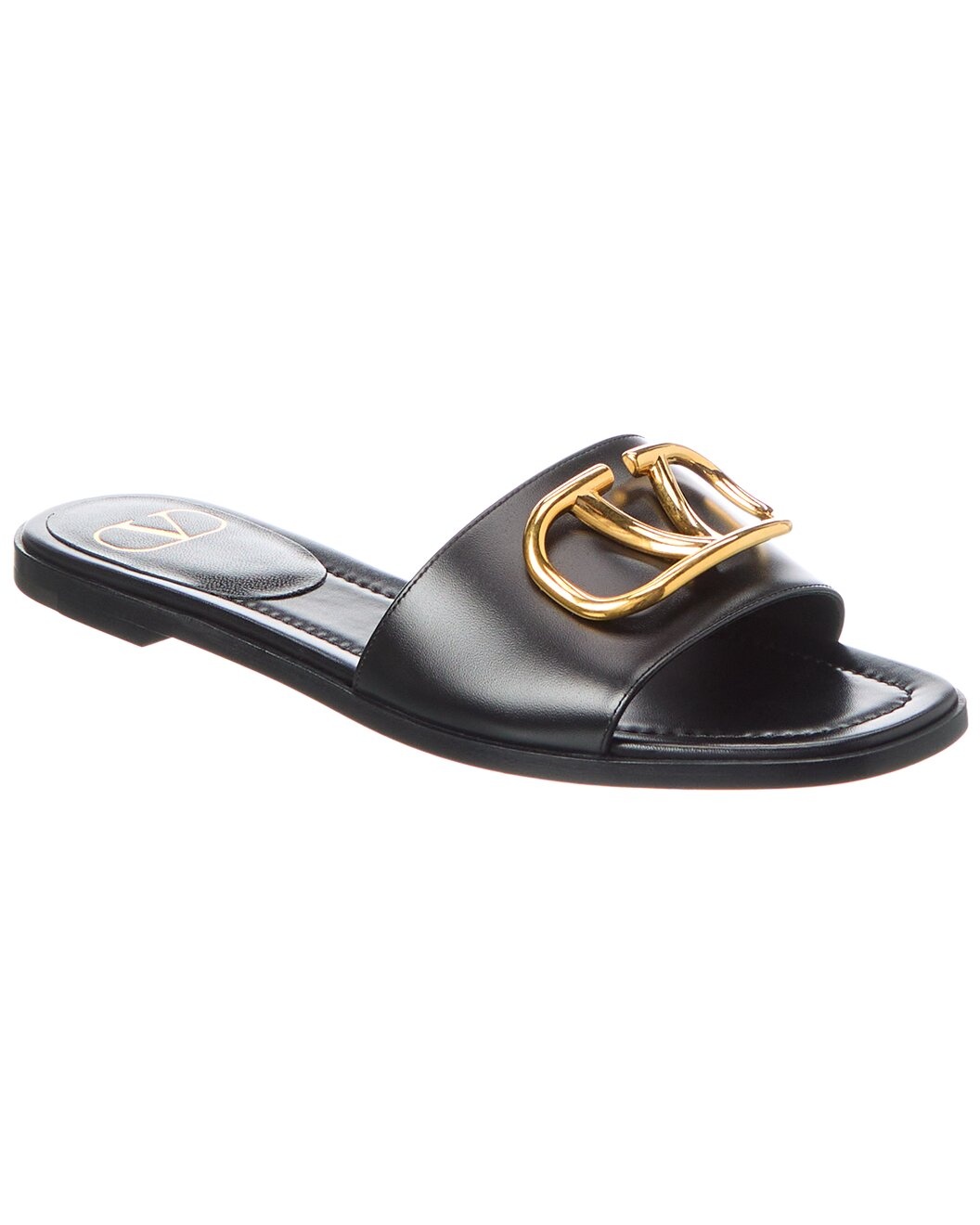 Valentino VLogo Signature Leather Sandal - 1