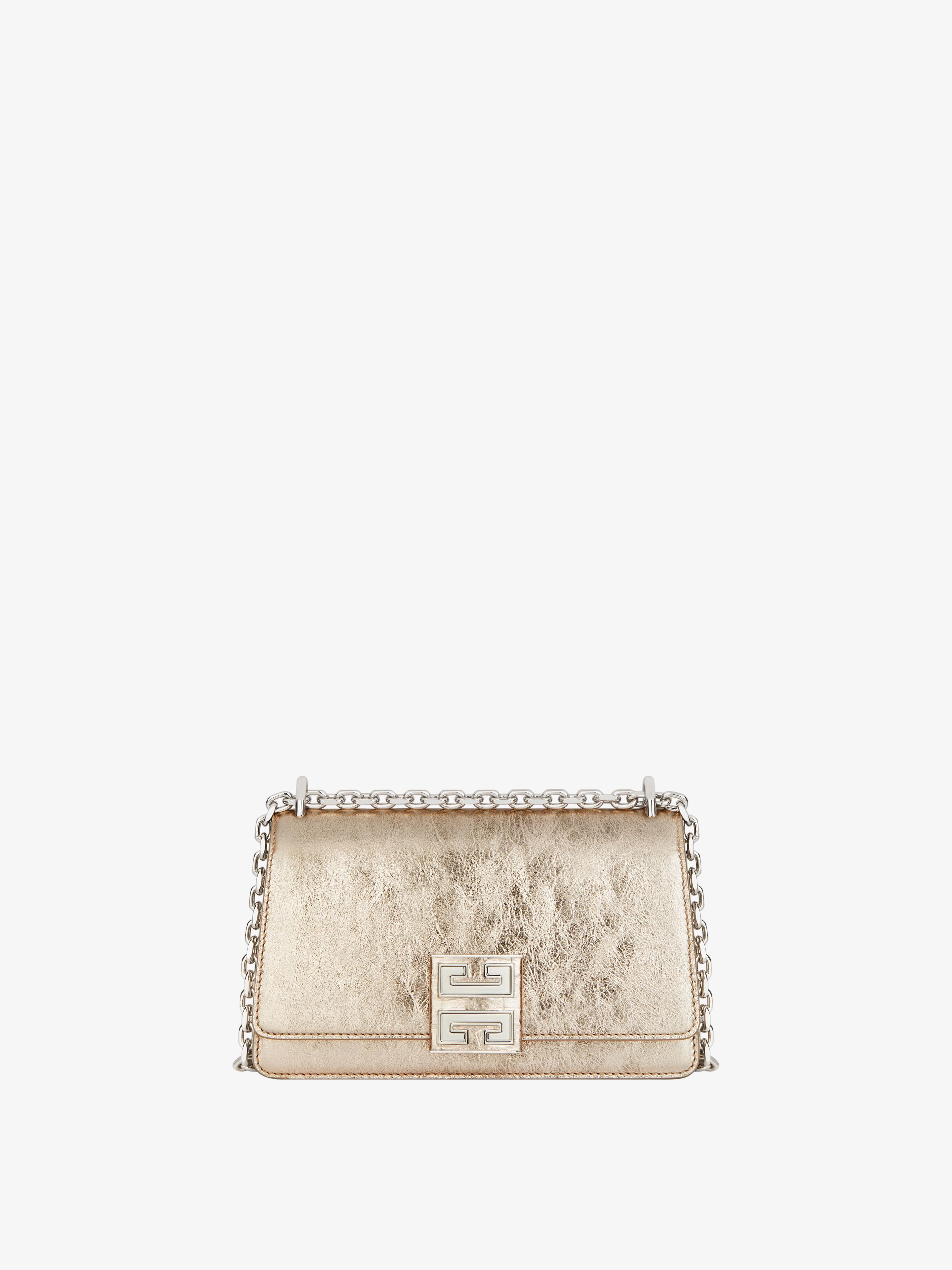 SMALL 4G BAG IN LAMINATED LEATHER WITH CHAIN - 1