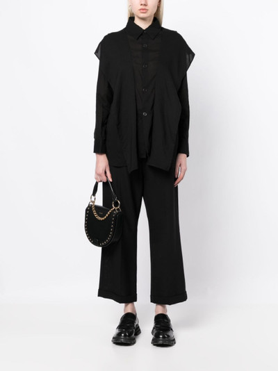Yohji Yamamoto asymmetric long-sleeved shirt outlook