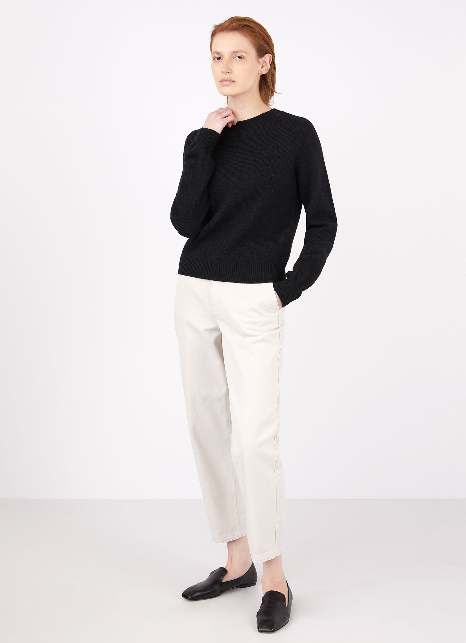 Lambswool Crew Neck Jumper - 1
