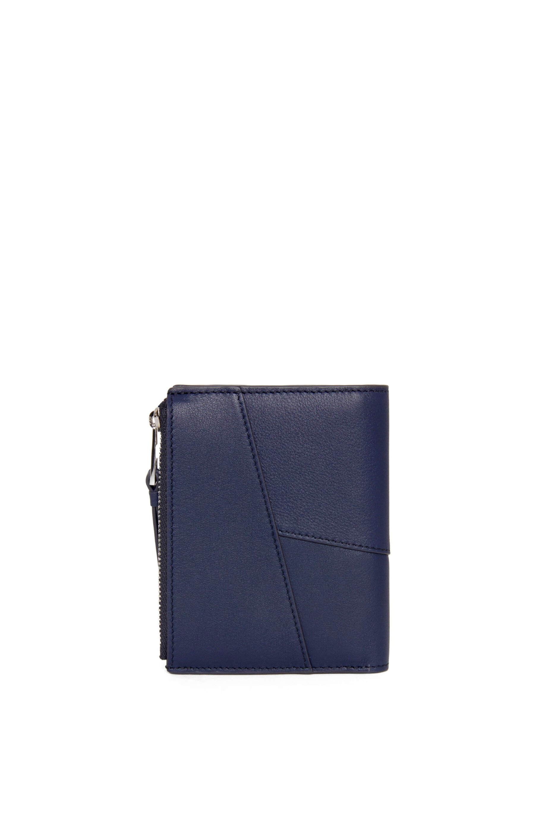Puzzle slim compact wallet in classic calfskin - 4