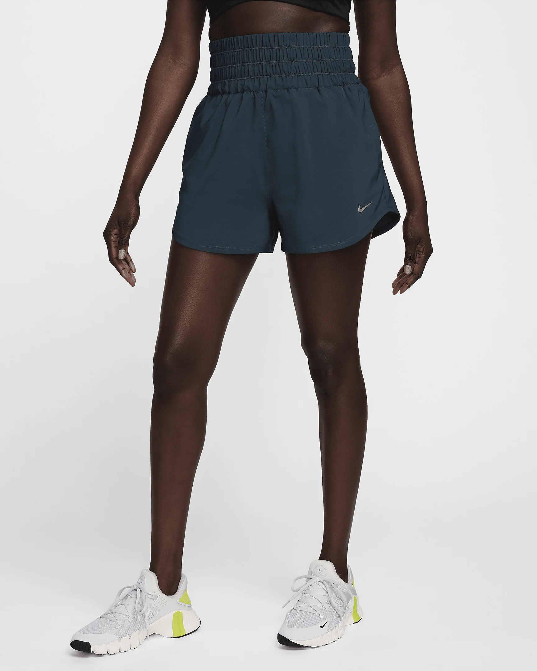 Nike One Women's Dri-FIT Ultra High-Waisted 3" Brief-Lined Shorts - 1
