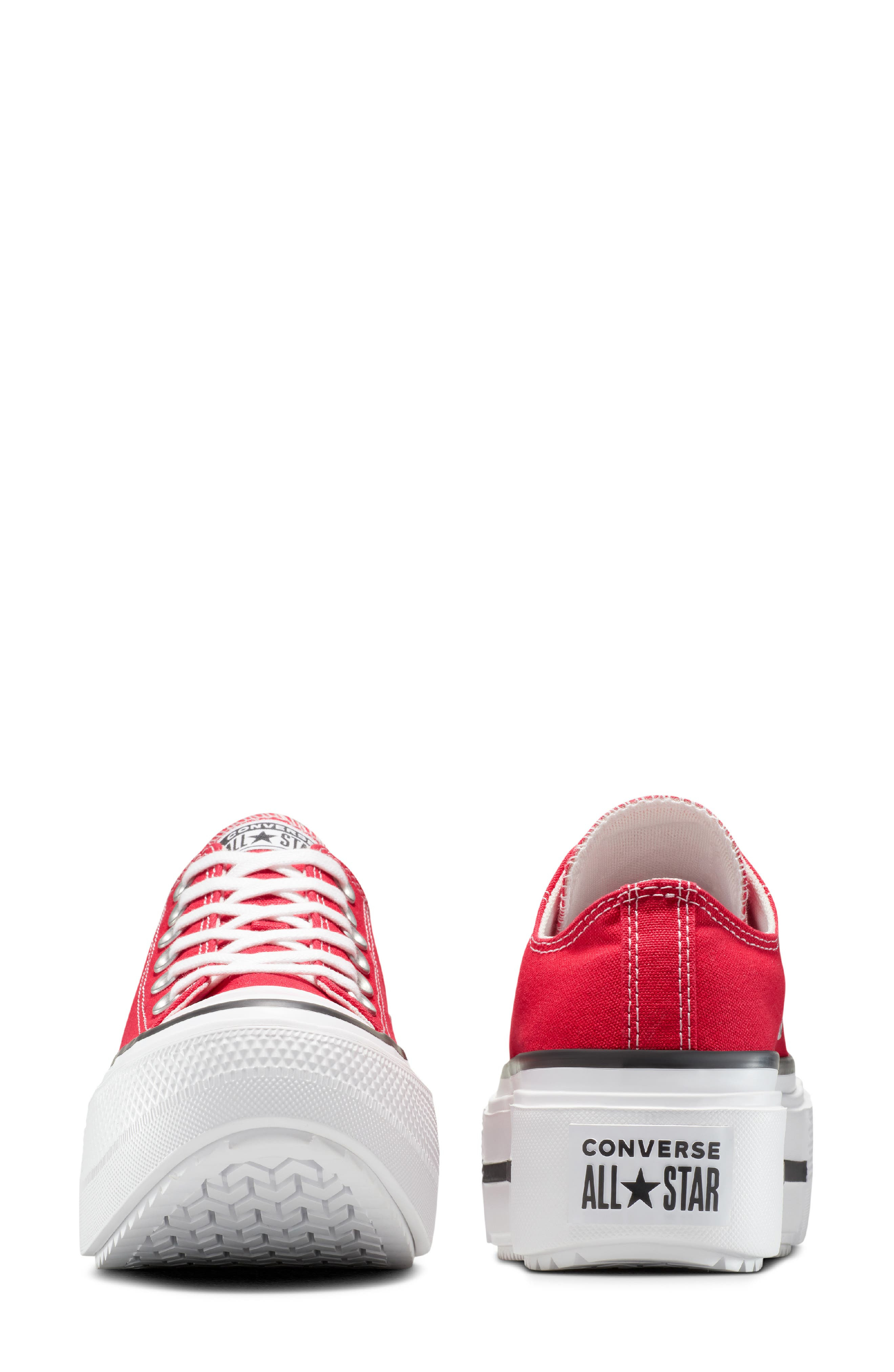 Converse Gender Inclusive Chuck Taylor All Star Lift Double Stack Low Top Platform Sneaker in Red/Bl - 9