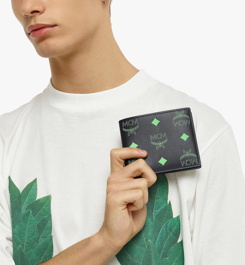 MCM Bifold Wallet in Color Splash Logo Leather outlook