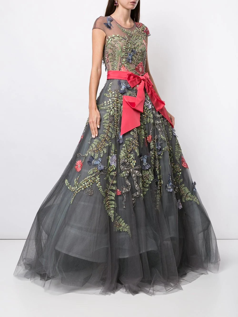 appliqued ball gown - 3