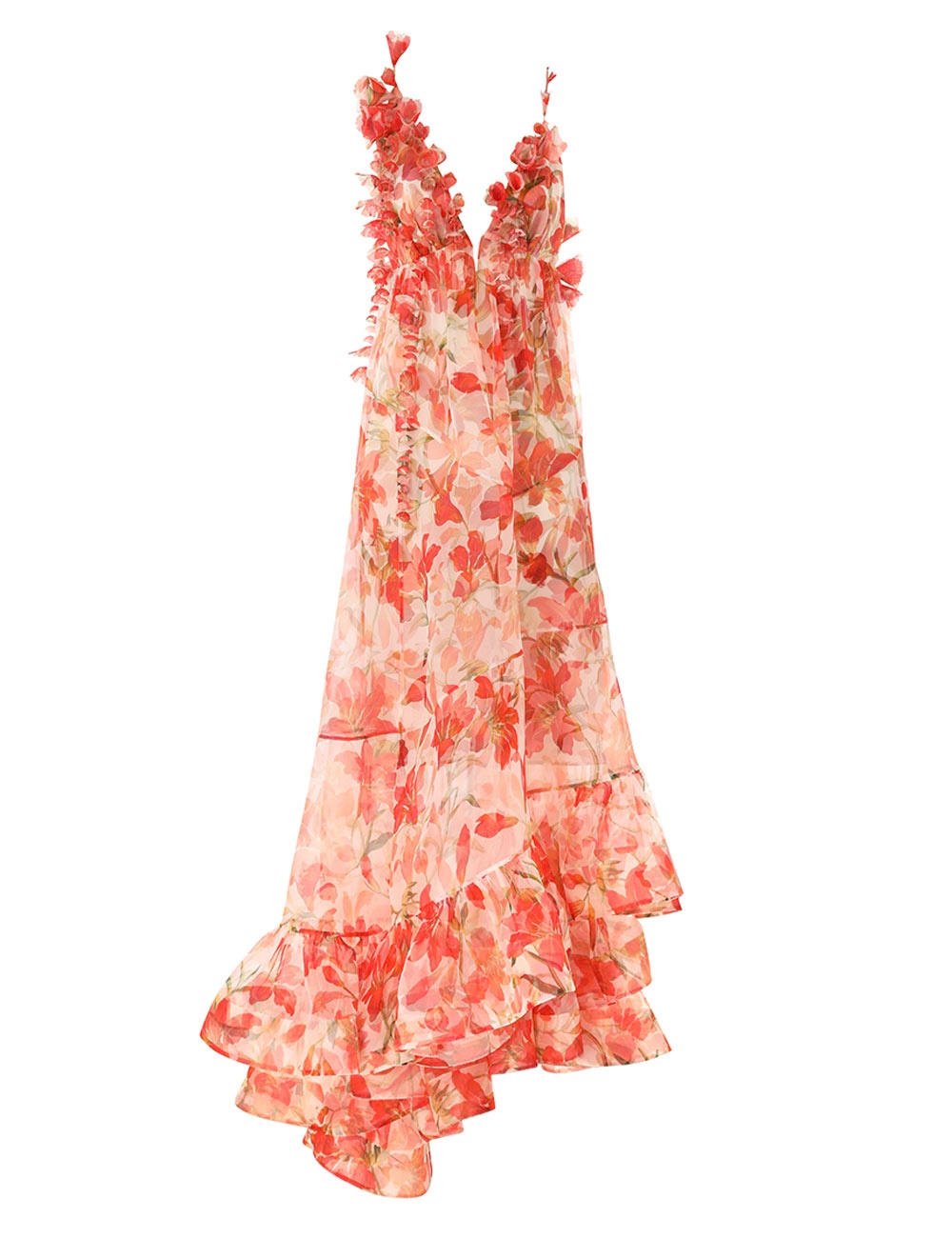 TRANQUILLITY FLORAL STRAP GOWN - 1
