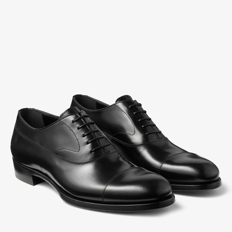 Vine Lace Up Black Smooth Calf Leather Lace Up Shoes 2