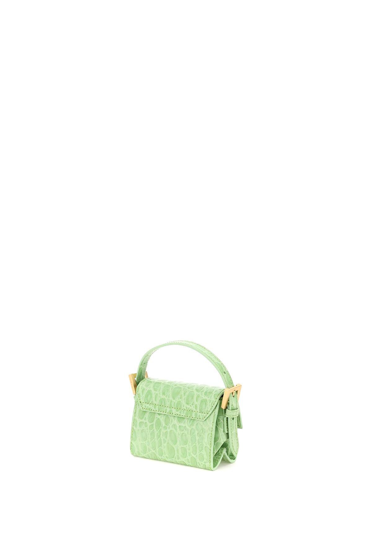 CROCO-EMBOSSED LEATHER MICRO FRAN BAG - 3