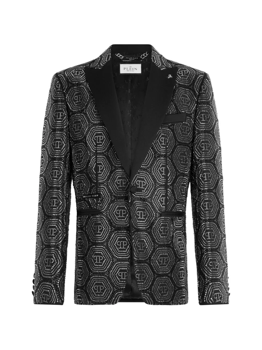 monogram embellished blazer - 1