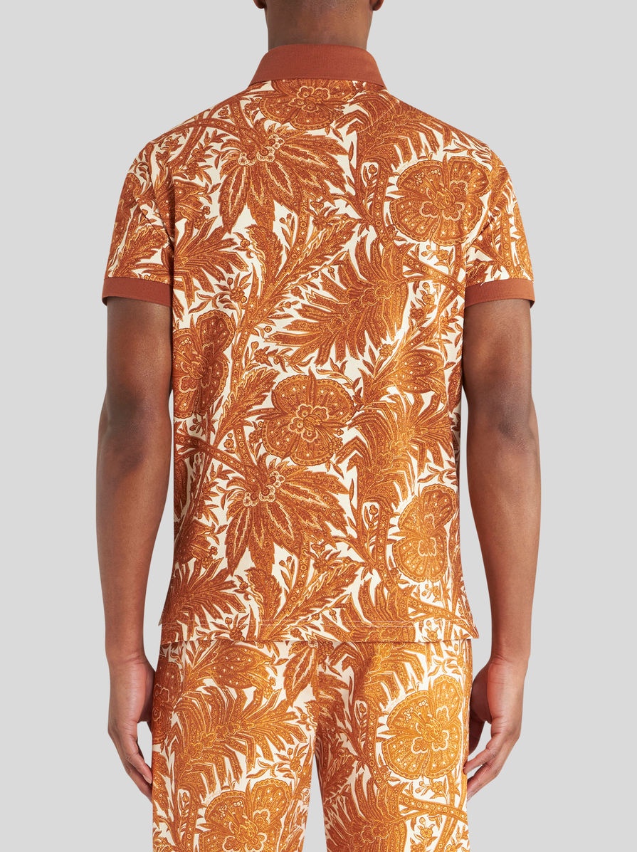 PRINTED COTTON POLO SHIRT - 4