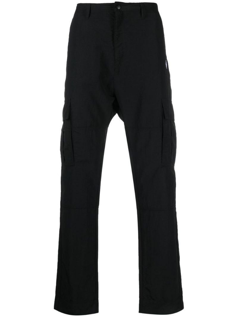 logo-embroidered cargo trousers - 1