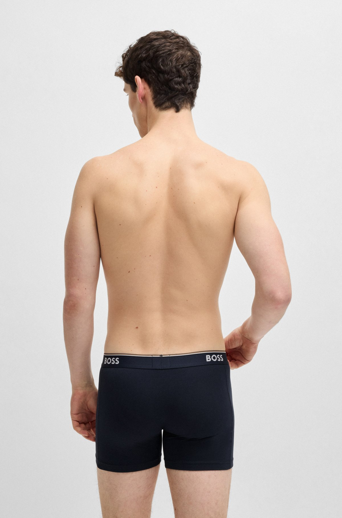 THREE-PACK OF STRETCH COTTON BOXER BRIEFS - 3