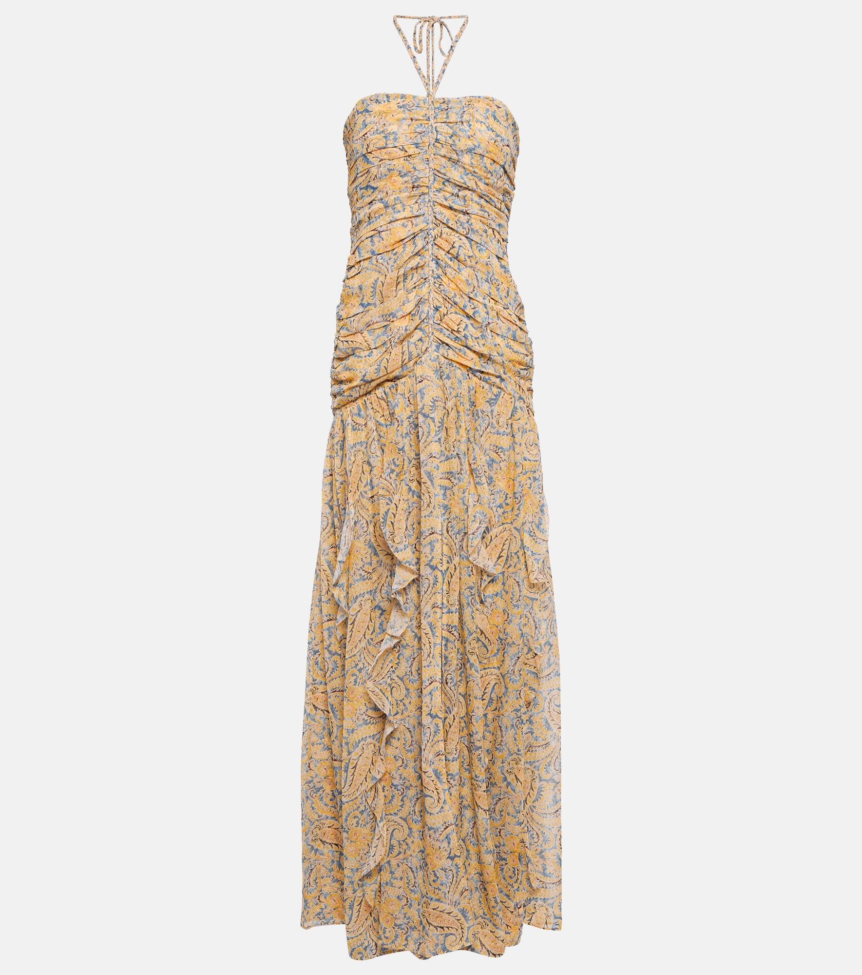 Lucine paisley silk maxi dress - 1