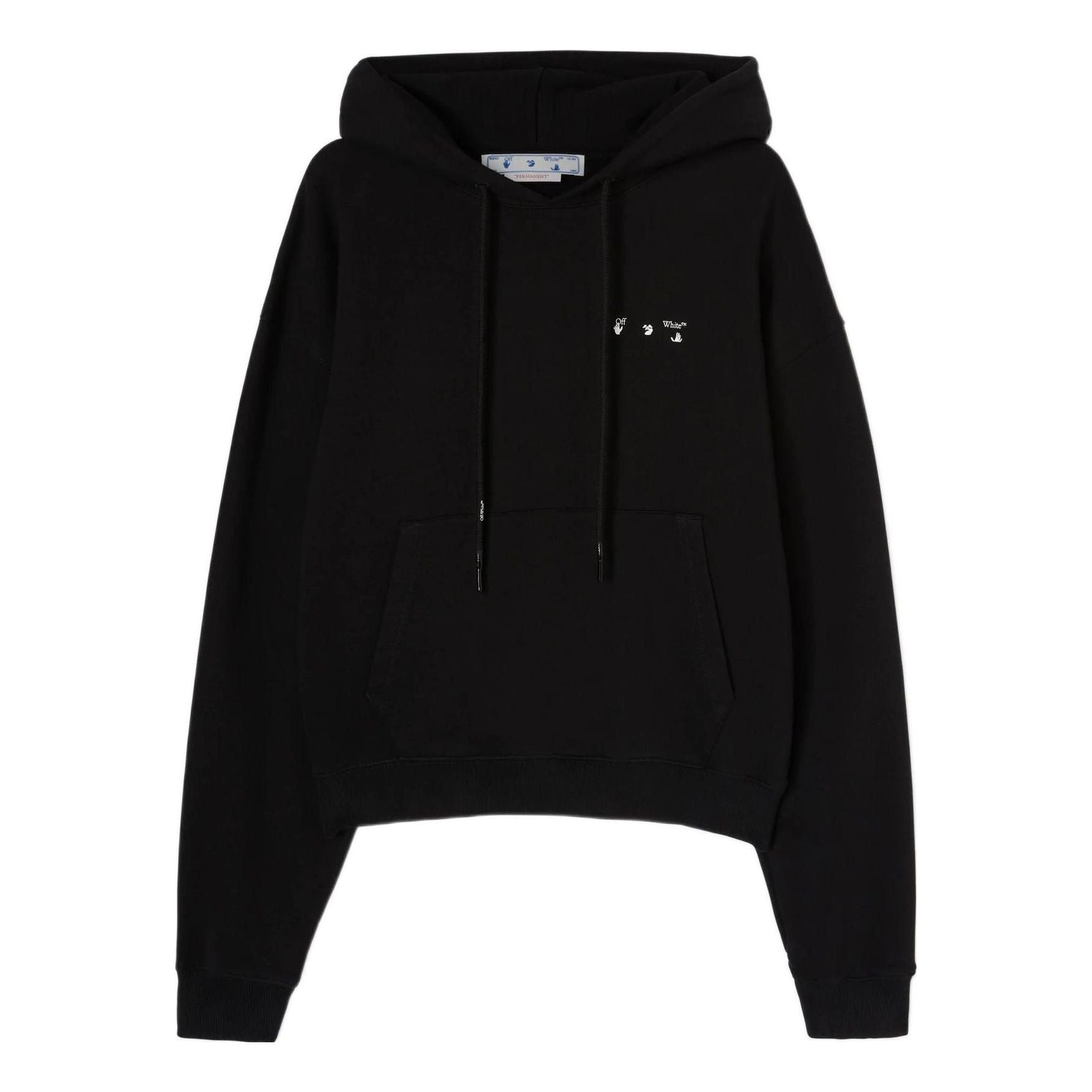 Men's Off-White SS22 Caravaggio Painting Printing Hooded Long Sleeves Black OMBB037C99FLE0041001 - 1