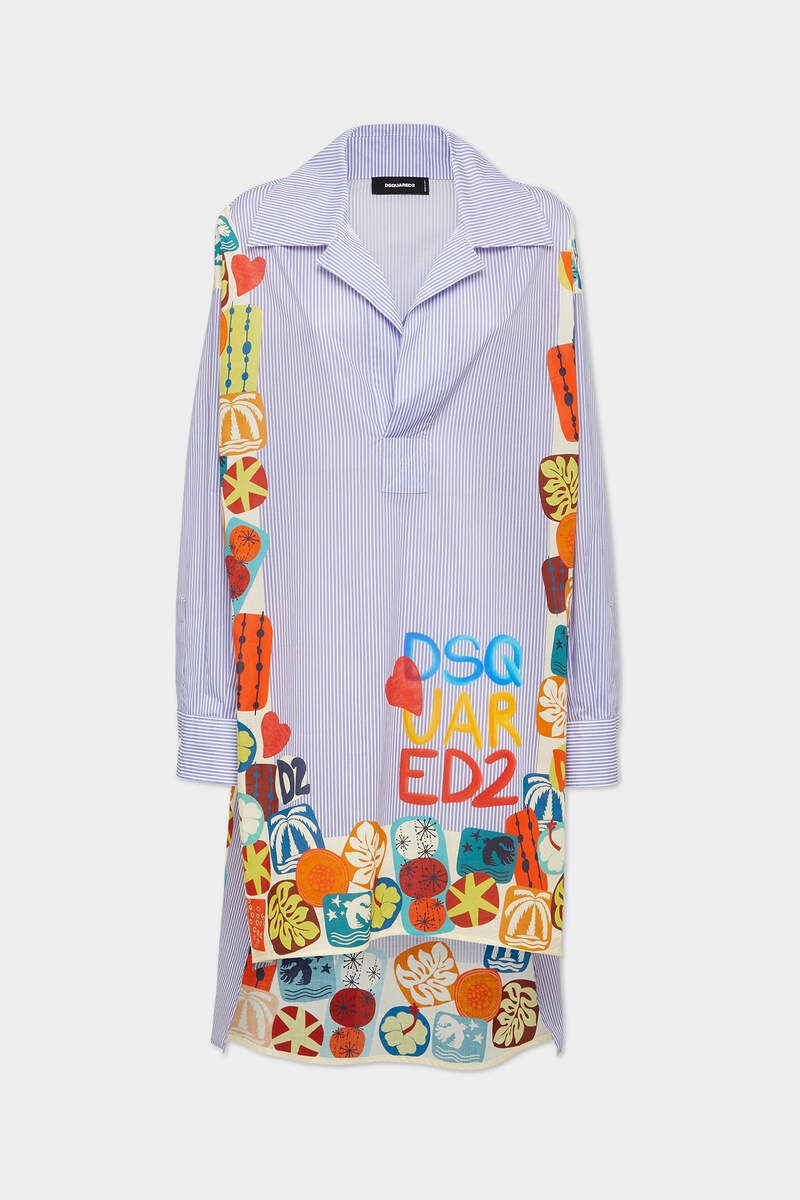 SUMMER LOVERS ISLAND PANORAMA DRESS - 1