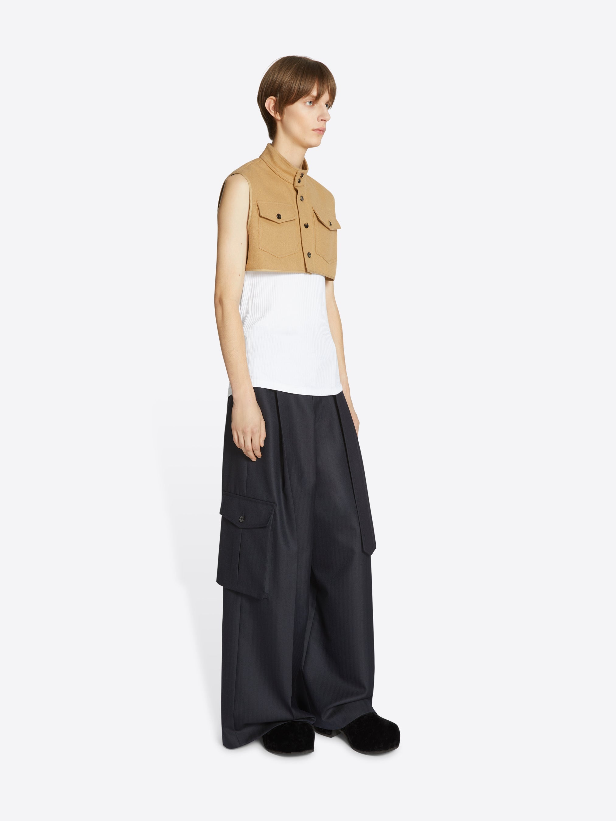 WOOL HALF SHIRT - 3