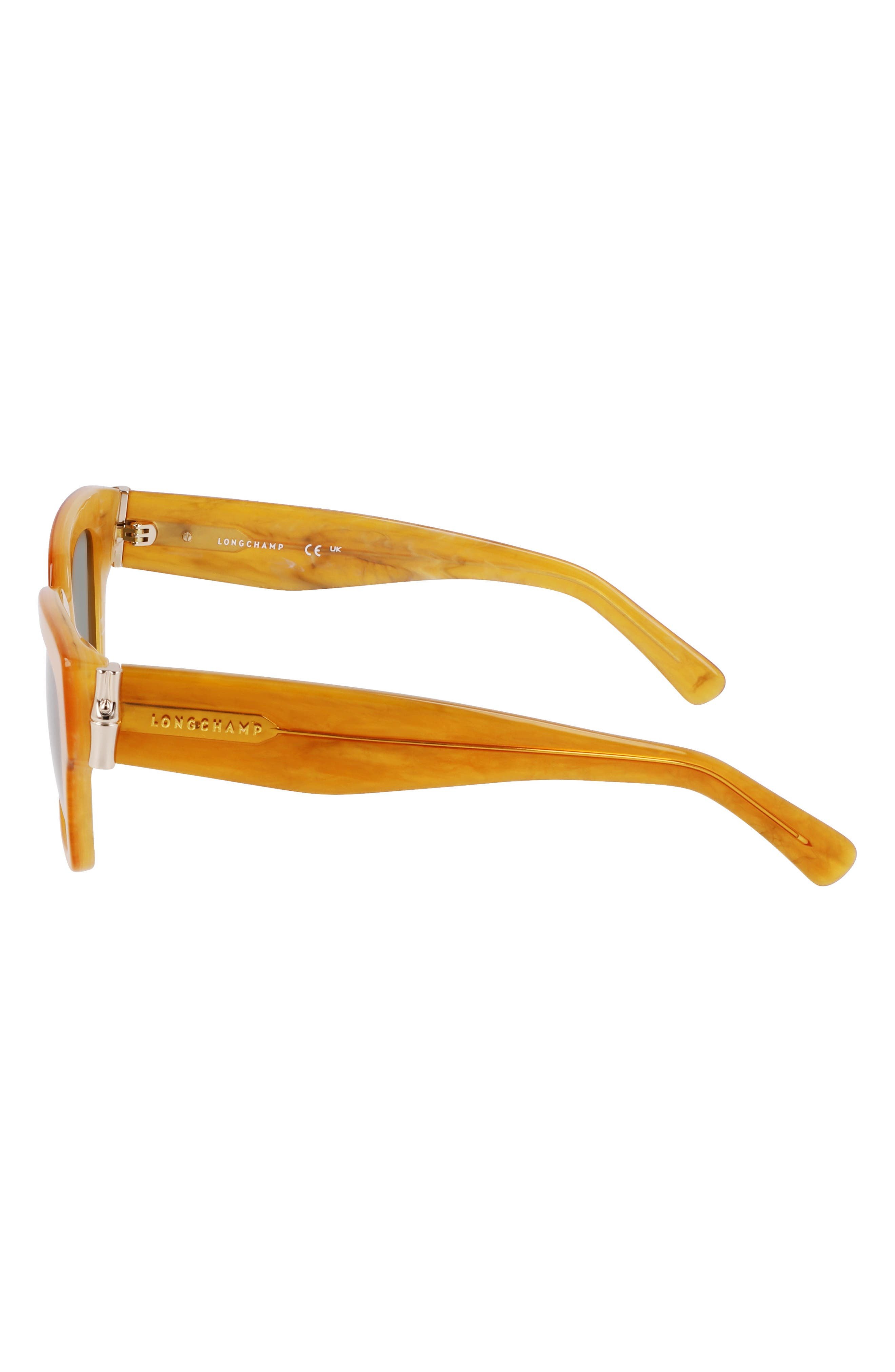 53mm Gradient Modified Rectangular Sunglasses - 4