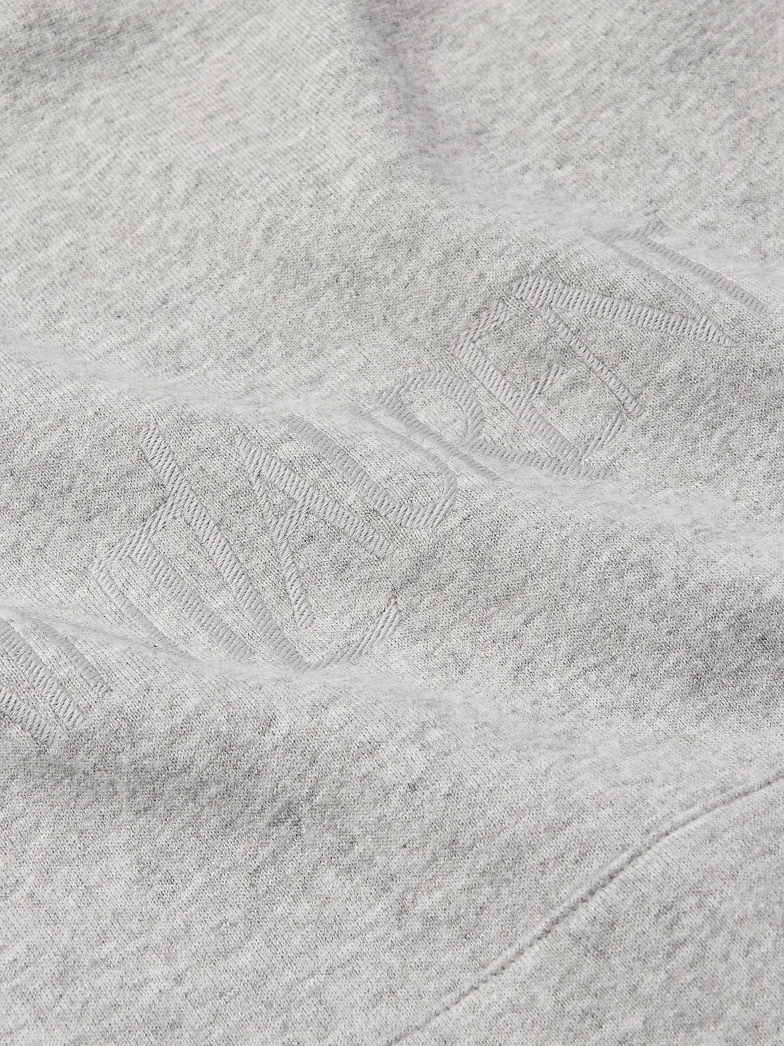 Logo-Embroidered Cotton-Blend Jersey Hoodie - 3