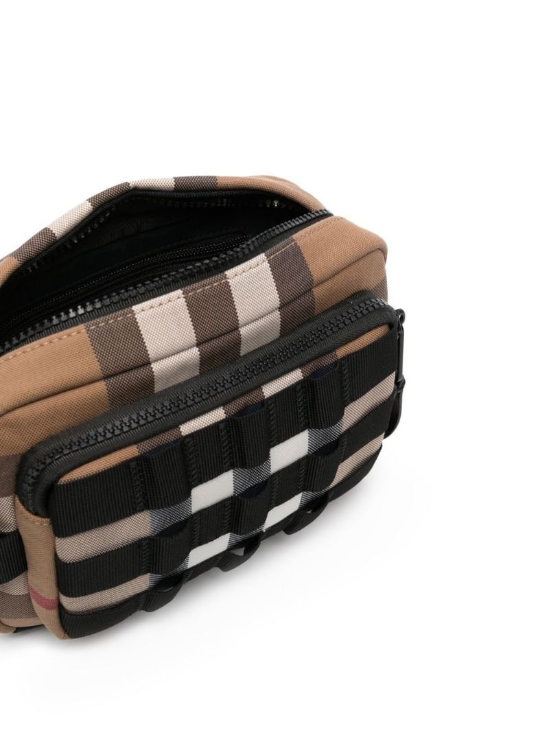 check-pattern crossbody bag - 5