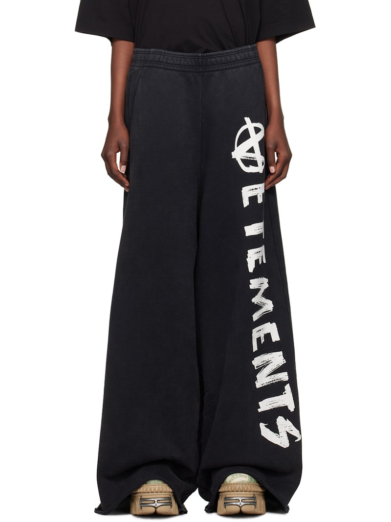 Black Anarchy Sweatpants 1