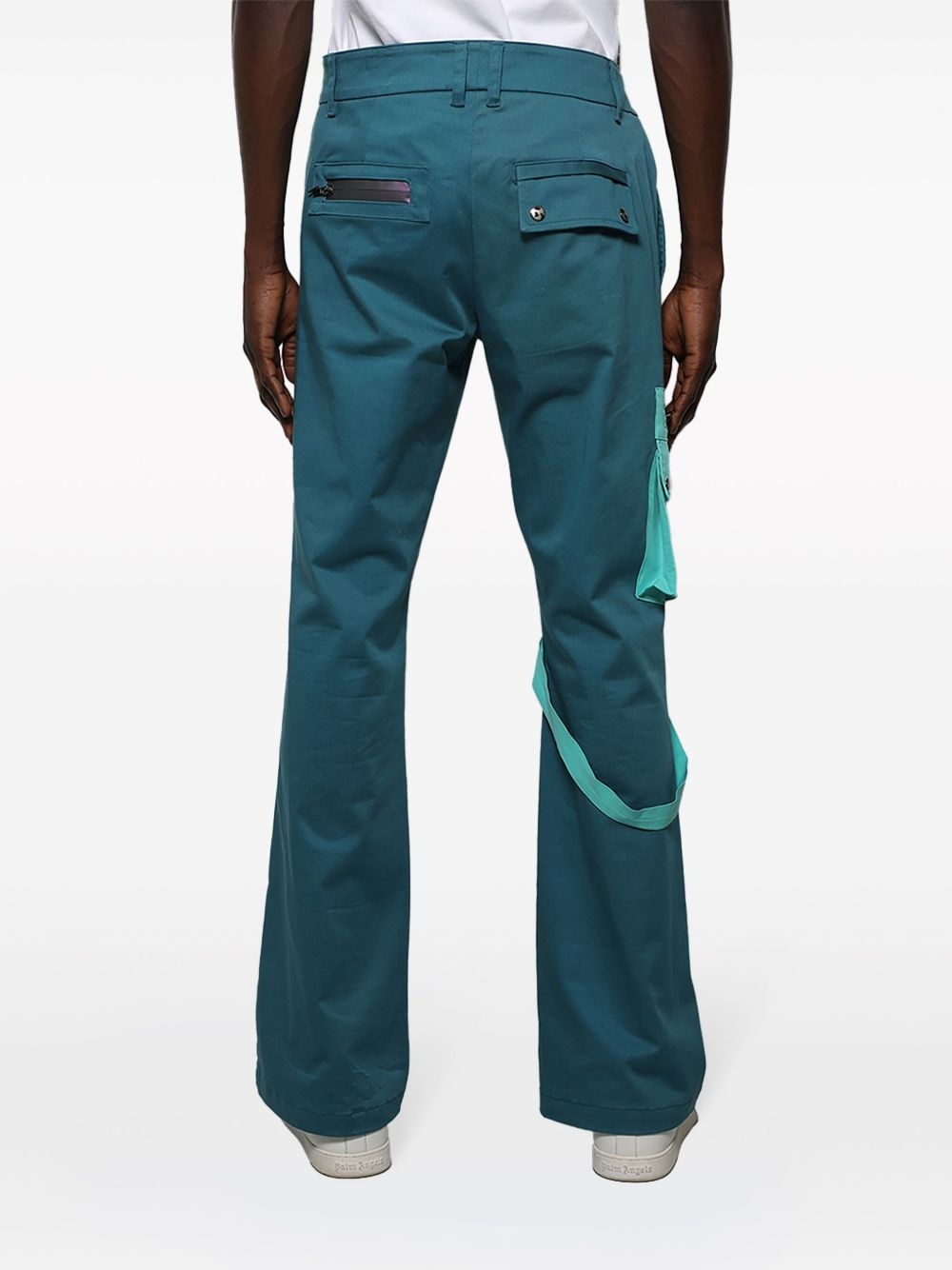 flared cargo trousers - 5
