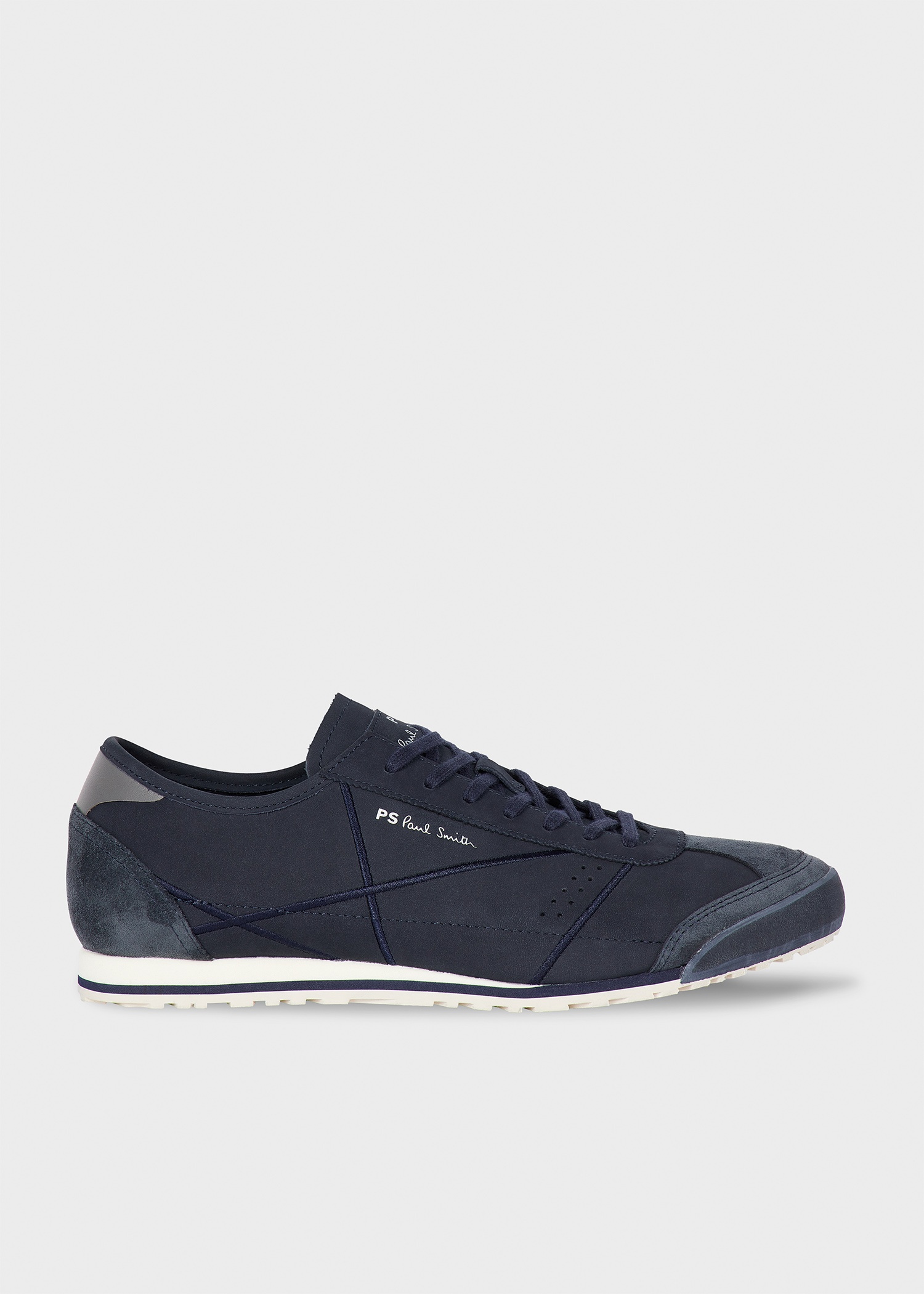 Navy Nubuck 'Mestre' Trainers - 1
