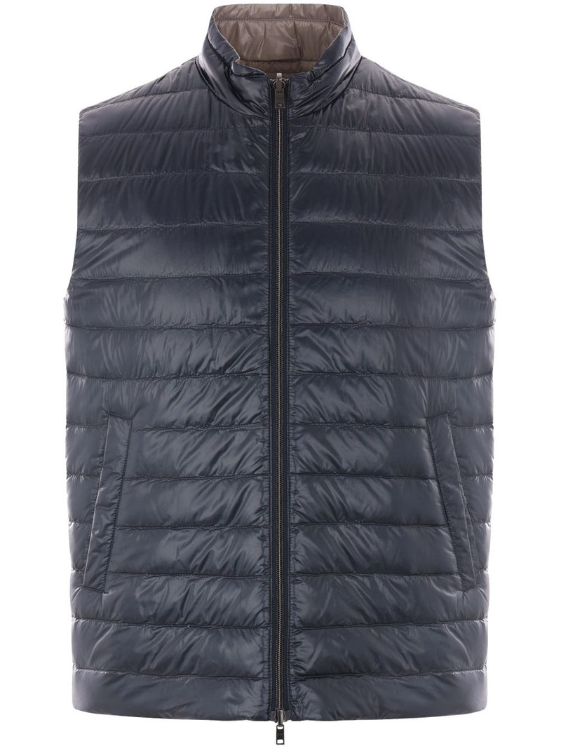 reversible puffer gilet 1