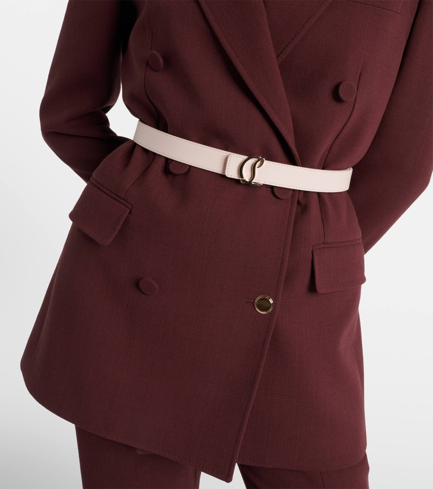 CL Logo leather belt - 2