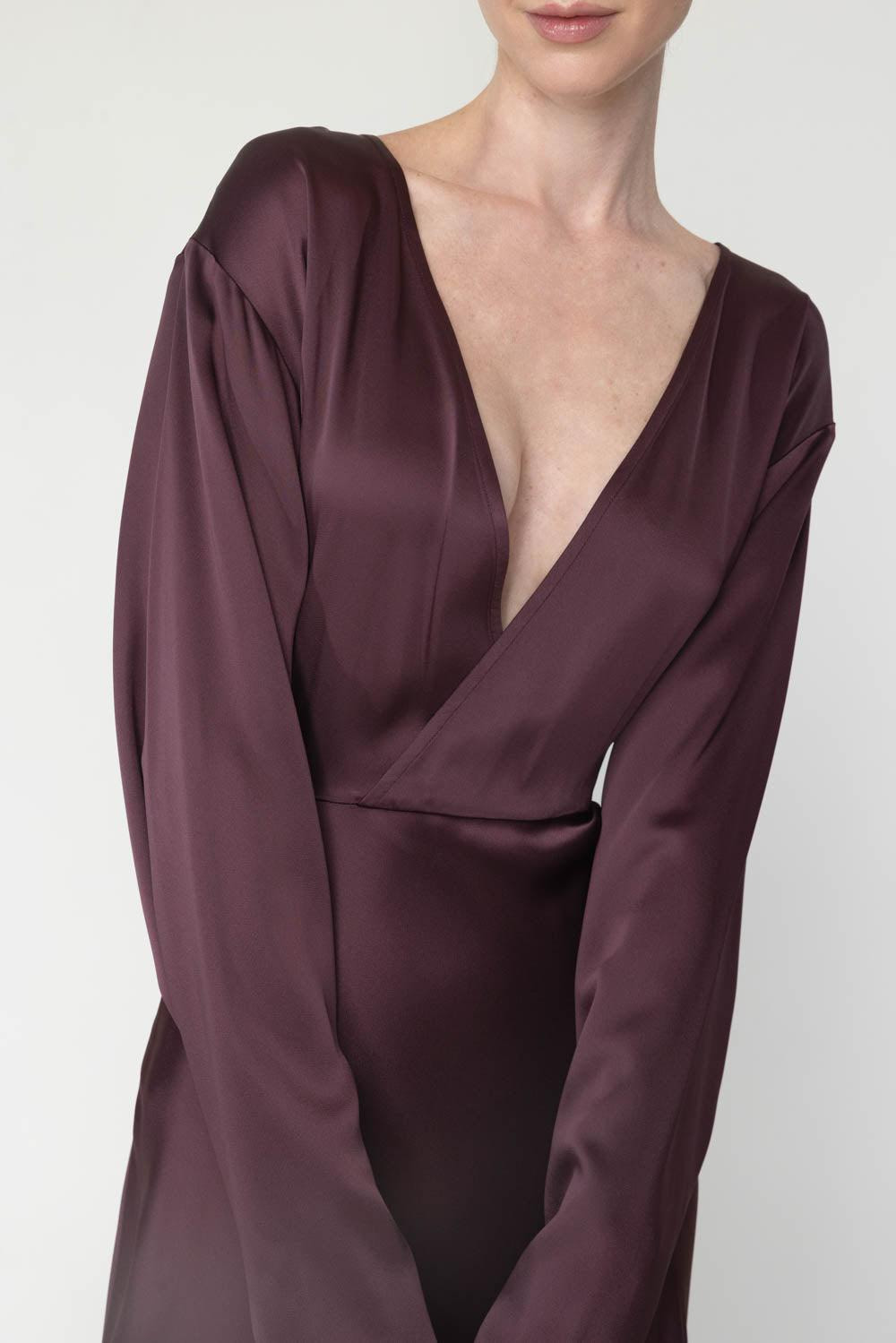 V Neck Long Dress - 3